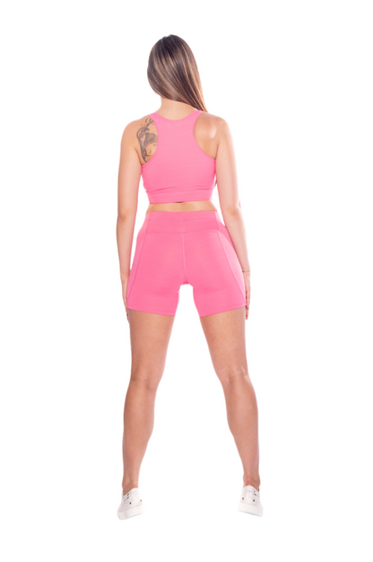 Hot Pink Leggings Short - SK SPORTSWEAR